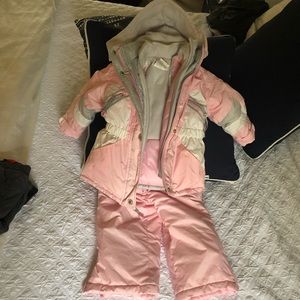Girls Pink Jacket and Snow Pants - 3T ☃️
